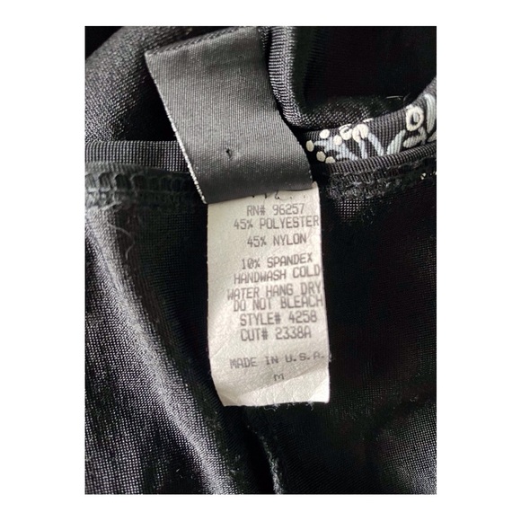 P&S Women’s  Black Floral  Stretch Summer Dress, M - Picture 6 of 6